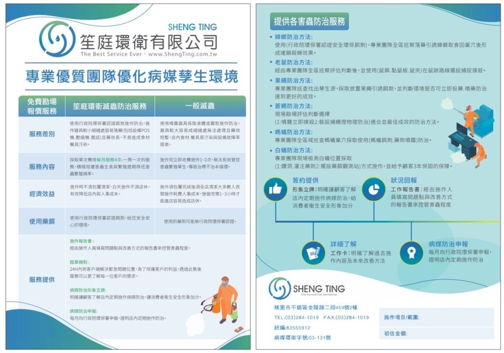 笙庭環衛有限公司-桃園除蟲、新竹除蟲、桃園消毒、新竹消毒、桃園除蟑螂、桃園除老鼠、桃園除螞蟻、桃園除白蟻、桃園除蛀蟲、桃園除跳蚤、桃園除蒼蠅、新竹除蟑螂、新竹除老鼠、新竹除螞蟻、新竹除白蟻、新竹除蛀蟲、新竹除跳蚤、新竹病媒防治、桃園病媒防治-服務提供素材-DM